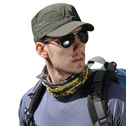 Pyrafox Herren Army Military Cap - Sommer Basecap Mütze, Schildmütze, Cuba-Stil, verstellbar Wanderhut Sonnenhut Ideal für Outdoor-Aktivitäten von Pyrafox