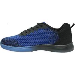 Pyramid Herren Path Lite Seamless Mesh Bowlingschuhe, Schwarz/Königsblau, 47 EU von Pyramid