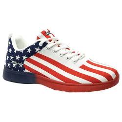 Pyramid Herren Path Lite Seamless Mesh Bowlingschuhe, US-Flagge, 42.5 EU von Pyramid