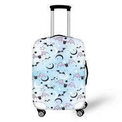 Pzuqiu Gepäckabdeckung, dehnbarer Koffer-Schutz, kratzfest, Reisekoffer-Abdeckung, Cartoon-Schläger, L (25-28 inch suitcase) von Pzuqiu