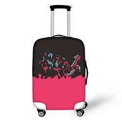 Pzuqiu Gepäckabdeckung, dehnbarer Koffer-Schutz, kratzfest, Reisekoffer-Abdeckung, Rosa und Blau, S (18-21 inch suitcase) von Pzuqiu