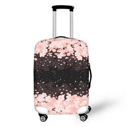 Pzuqiu Kofferabdeckung, kratzfest, Reisezubehör für Kinder und Erwachsene, Cherry Blossom, M (22-24 inch suitcase) von Pzuqiu