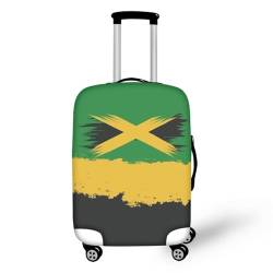 Pzuqiu Kofferabdeckung, kratzfest, Reisezubehör für Kinder und Erwachsene, Jamaikanische Flagge, S (18-21 inch suitcase) von Pzuqiu