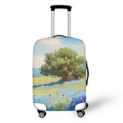 Pzuqiu Kofferabdeckung, kratzfest, Reisezubehör für Kinder und Erwachsene, Landschaft, S (18-21 inch suitcase) von Pzuqiu