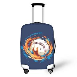 Pzuqiu Reisegepäckhülle, Polyester, Kofferschutz, waschbare Gepäckhüllen, Cooler Baseball, L (25-28 inch suitcase) von Pzuqiu