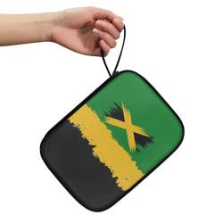 Pzuqiu Uhrenarmband-Organizer mit Jamaika-Flagge, 12 Uhrenarmbänder, stilvolle Tragetasche, Aufbewahrungstasche, Reisetasche für Damen und Herren, die meisten Größen von Uhrenarmbändern von Pzuqiu