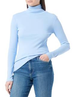 Q/S by s.Oliver Damen Langarmshirt mit Stehkragen Blue, XS von Q/S by s.Oliver