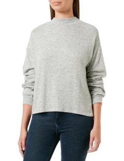 Q/S by s.Oliver Damen Langarmshirt mit Stehkragen Grey XS von Q/S by s.Oliver