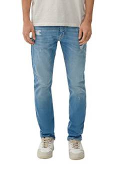 Q/S by s.Oliver Herren Jeans-hose, Jeans Hose Rick Slim Fit, Blau, 28W / 30L EU von Q/S by s.Oliver