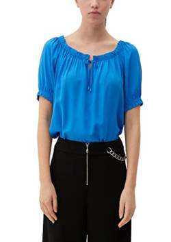 Q/S by s.Oliver Women's Bluse, Kurzarm, blau, 42 von Q/S by s.Oliver