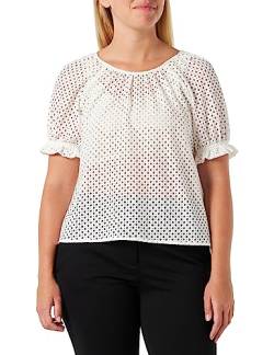 Q/S by s.Oliver Women's Bluse Kurzarm, White, 36 von Q/S by s.Oliver