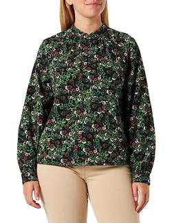 Q/S by s.Oliver Women's Bluse Langarm, Green, 40 von Q/S by s.Oliver