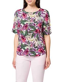 Q/S designed by - s.Oliver Damen 2063093 Bluse, beige floral AOP, 32 von Q/S designed by