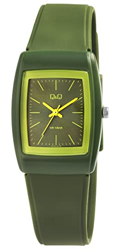 Q&Q Damen-Uhr Kunststoff Dornschließe 10 Bar Analog Quarz VP30J016Y von Q&Q