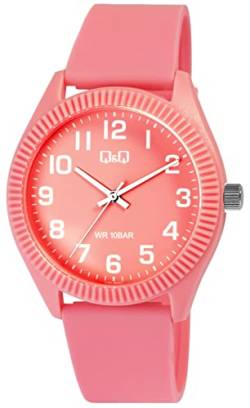 Q&Q Unisex-Uhr Silikon Dornschließe 10 Bar Analog Quarz von Q&Q