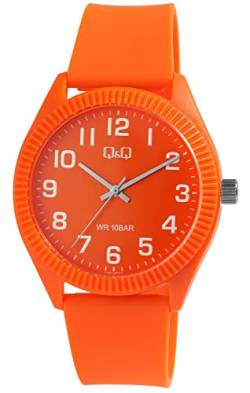 Q&Q Unisex-Uhr Silikon Dornschließe 10 Bar Analog Quarz von Q&Q