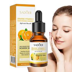 Aufhellende Vitamin-C-Seren - Vitamin-C-Seren gegen feine Linien im Gesicht - 15 ml Falten- und Fleckenentferner, Anti-Age-Essenz, Porenverkleinerer für die Gesichtspflege von Frauen Qarido von QARIDO