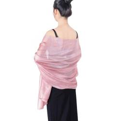 QBSM Damen Chiffon Stola Schal für Abendkleid oder Brautkleid Pashmina Cashmere Schultertuch Für Damen Festlich von QBSM