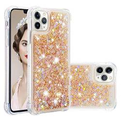 Glitzer Hülle Silikon Kompatibel mit iPhone 11 Pro Max, Frauen Mädchen Bling Glitzer Durchsichtige Schutzhülle Stoßfest Weich TPU Handyhülle Transparent Bumper Case Kompatibel mit iPhone 11 Pro Max von QBYVQQN