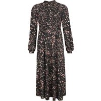 QED London - Rockabilly Kleid knielang - Shirred Bust Ditsy Floral Shirt Midi Dress - S bis L - für Damen - Größe M - multicolor von QED London