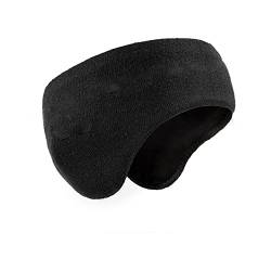 QEPOL Ohrenwärmer, Winter Ohrenschützer Laufen Ohrenschützer Stirnband Thermal Stretchy Ohrenschützer für Damen Herren Laufen Radfahren Outdoor (Schwarz) von QEPOL