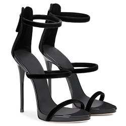 High Heels for Women 13cm Slingback Pointed Toe Stiletto Pumps Slip-on High Heels Büro Dame Sandalen Party Abschlussball Kleid Schuhe,I,37 von QGNDS