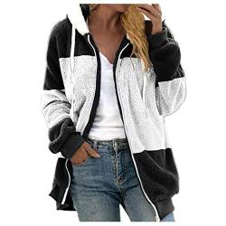 Damen Damen Blazer Elegant Motorrad Jacken Damen Winter Jacken Damenner Teddyjacke Damen Canadian Peak Jacke Weste Ohne äRmel Jeanswesten Damen Lange Daunenjacke Damen MäNtel Winter (4-White, M) von QHDDP