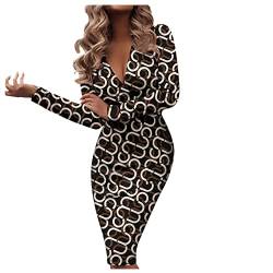 Halloween Kostuim Damen Sexy Kleider Damen Winter Kleider Samt Noracora Damen Kleider Mädchen Kleider Festlich Röcke Damen Knielang Kaffee-2 L von QHDDP