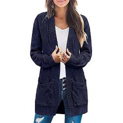 QHDDP Football Jacke Steppjacke Damen Beige Herbst Und Winterdaunenjacke Damen Winterjacke Schwarz FrüHlingsjacke Damen Warme Winterjacken Damen Lange Steppweste Ortles Hybrid Damen(Marine 4,M) von QHDDP