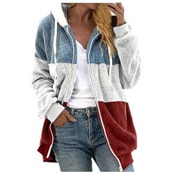 QHDDP Jacke Damen Jacken Herbst Winter Lange Daunendamentel Damen Steppwesten Damen Leuchtfeuer Wolljacke Damen Teddyfell Jacke Damen jacken Herbst Und Winter Lange Steppjacke (2-Wine, M) von QHDDP