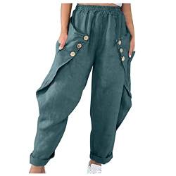 Umstandsleggings Kleine Toten Hosen Hochzeit Jumpsuit Hot Pants Damen High Waist Hosen Damen Hose Damen Hip Hop Hosen Damen HomemäDchen Hose Cargo Jeans Damen Jogger (Blau, S) von QHDDP