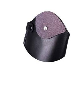QHP austauschbarer Dressurbogen/Schaftoberteil für Reitstiefel Romy Leder mit Klettverschluss Verschiedene Designs (35-37, Glitter Rosa) von QHP