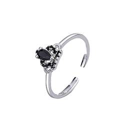 QIAMNI Offener Pentagramm-Stern-Ring für Frauen, Größenverstellbarer Ring für Frauen, Mädchen, Geburtstagsgeschenk von QIAMNI