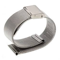 QIANHUI Universelles Milanse Armband 12 14 16 18 20mm 22 mm 24mm (Color : Silver, Size : 12mm) von QIANHUI