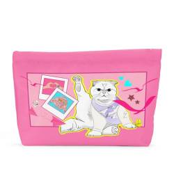 Katzengeschenke für Katzenliebhaber, niedliche Katze, Make-up-Tasche, inspiriert, Musikliebhaber, Geschenke, Fan, Sänger, Merch, Freundschaftsgeschenke für Frauen, Oma, Katze, Mutter, Katze, Dame, von QIBAJIU