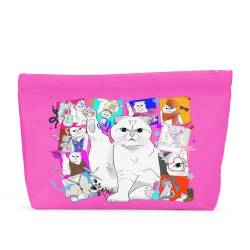 Katzengeschenke für Katzenliebhaber, niedliche Katze, Make-up-Tasche, inspiriert, Musikliebhaber, Geschenke, Fan, Sänger, Merch, Wertschätzung, Geschenke für Frauen, Katze, Mutter, Schwiegermutter, von QIBAJIU