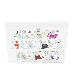 QIBAJIU Katzengeschenke für Katzenliebhaber, niedliche Katze, Make-up-Tasche, inspiriert, Musikliebhaber, Geschenke, Fan, Sänger, Merch, Freundschaft, Geschenke für Frauen, Katze, Mutter, Katze, von QIBAJIU