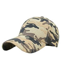 QICHEN Basecap Herren Camouflage Jungle Tactical Camping Wandern Cap Unisex Camo Baseballkappe Freizeit Kappe (Camo -B) von QICHEN