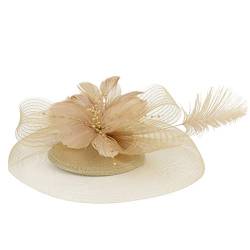 Fascinator Damen Women's Fascinator Hair Clip Hat Wedding Hat Headband Elegant Hair Accessory Hat for Cocktail Party Wedding Fascinator Hüte Für Frauen von QIFLY