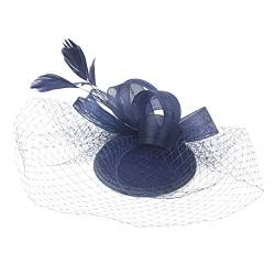 Fascinator Hochzeit Damen Elegant Fascinator Haarreif Für Hochzeit Cocktail Wedding Tea Party Hair Accessory Fascinators Pillbox Hat 50er Jahre Fascinator Hut Für Frauen von QIFLY