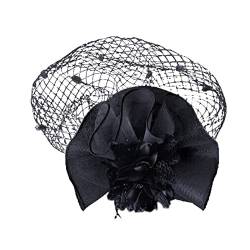 Fascinator Hochzeit Damen Fasching Kostüm Zubehör Wedding Cocktail Tea Party for Women and Girls Feder Kopfschmuck Fascinator Hochzeit 1920er Fascinator Stirnband von QIFLY