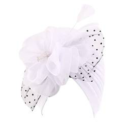 Fascinator Schwarz Damen Fasching Kostüm Accessoires Ladies’ Cocktail Party Fascinator Feder Netz Schleier Party Hüte 1920er Fascinator Stirnband von QIFLY