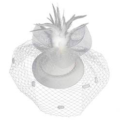 Fascinator Schwarz Women's Tea Party Wedding Baseball Caps Mesh for Costume Carnival Theme Party Headpiece Fascinator on Church 1920s Veil Fascinator Hat for Women von QIFLY