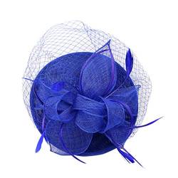 Kopfschmuck Fascinator Women's Tea Party Wedding Baseball Caps Mesh for Costume Carnival Theme Party Fascinators Pillbox Hat Fascinator Pill Box Hat Wedding Clip von QIFLY