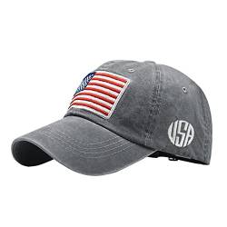 QIFLY Men's Breathable Hat with Usa Flag Casual American Flag Cap for Outdoor Mesh American Flag Cap Usa Flag American Flag Baseball Cap von QIFLY