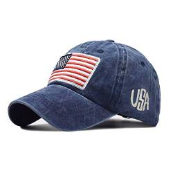 Unisex Usa American Flag Baseball Cap Embroidered American Flag Hat Verstellbar Usa Flagge Hip Hop Hut Amerikanische Hüte Für Damen Herren von QIFLY