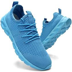 QIJGS Damen Sneaker Turnschuhe Sportschuhe Laufschuhe Gym Schuhe Tennisschuhe Freizeitschuhe Outdoor Sport Bequeme Straßenlaufschuhe Blau 38 von QIJGS