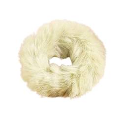 Winter Candy Farbe Elastische Haar Band Scrunchie Weiche Plüsch Frauen Mädchen Ponytai Haarband Seil Haar Zubehör Gummi von QILTON