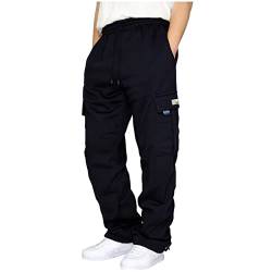 QIUhhpuy Jogginghose Herren Cargohose mit Gefütterte Trainingshose Herren Baumwolle Sporthose Herren Lange Winterhose Herren Freizeithose Herren Winter Baggy Cargo Hosen Dicke Warme Jogginghose von QIUhhpuy