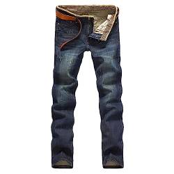 QJDFLL Herrenjeans Comfort Stretch Denim Straight Leg Relaxed Fit Jeans Herren Jeanshose von QJDFLL